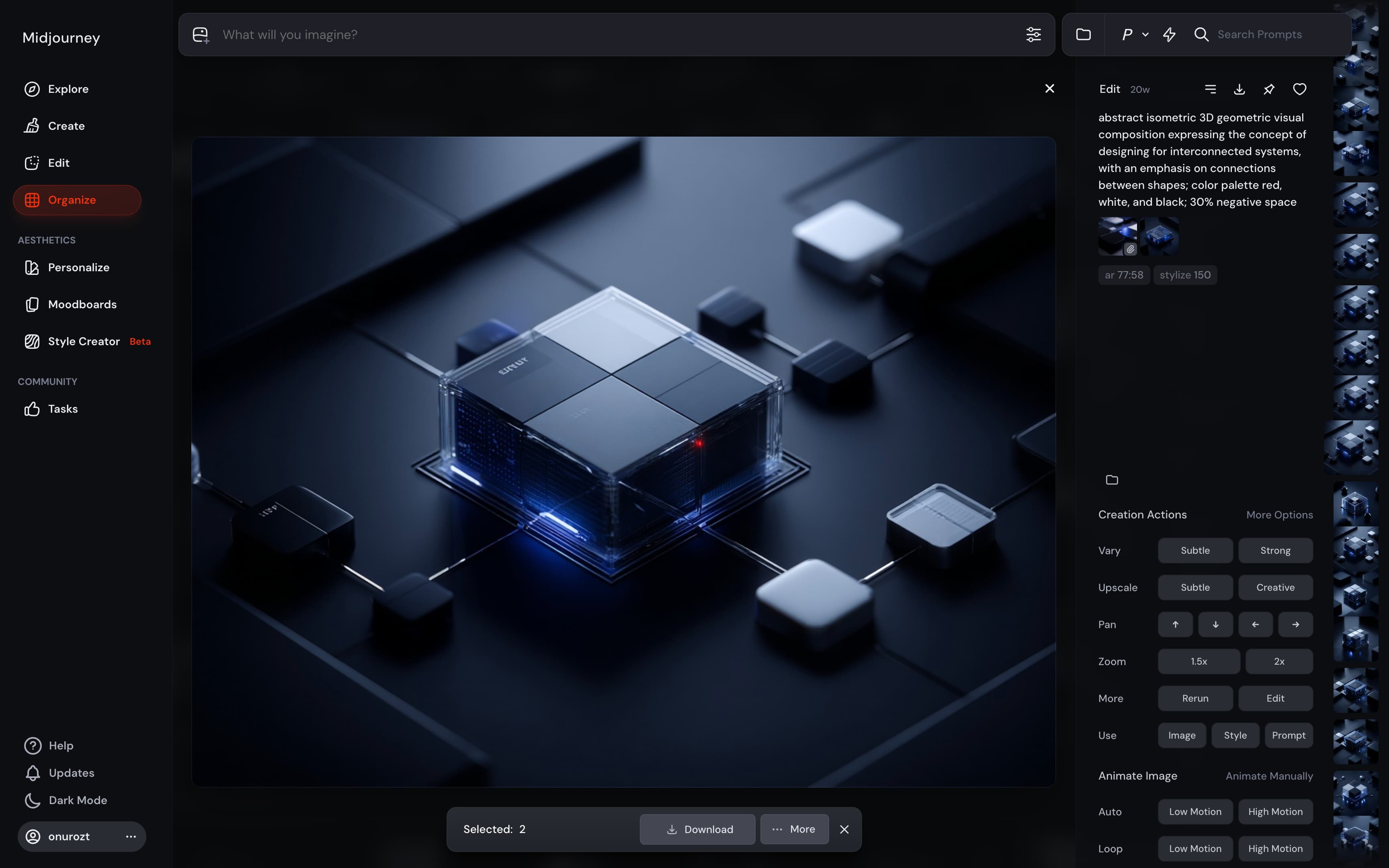 MidJourney generated visuals + minor edits