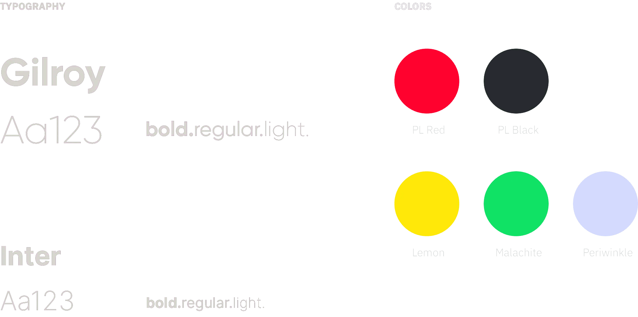 Postlight colors and typography system